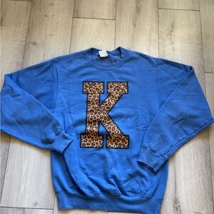 Vintage University of Kentucky Animal Print “K” Sweatshirt, Women’s Size Small.